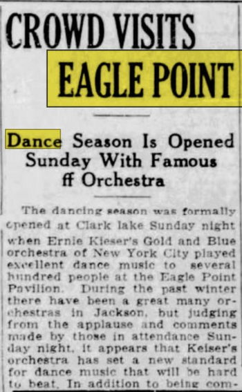 Pleasant View Hotel and Dance Pavillion - May 12 1924 Article (newer photo)